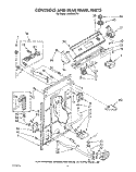 CONTROLS AND REAR PANEL Diagram and Parts List for LA9300XTG1  Whirlpool Washer