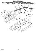CONTROL PARTS, OPTIONAL PARTS (NOT INCLUDED) Diagram and Parts List for KSRP22FSBT01  KitchenAid Refrigerator