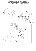 REFRIGERATOR LINER PARTS Diagram and Parts List for KSSS42FKX02  KitchenAid Refrigerator