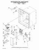 REFRIGERATOR LINER PARTS Diagram and Parts List for GI6FDRXXB06  Whirlpool Refrigerator
