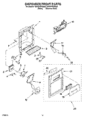 Part Location Diagram of 2252080B Whirlpool COVER-FRNT