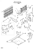UNIT Diagram and Parts List for 3XARG493WP02  Whirlpool Refrigerator