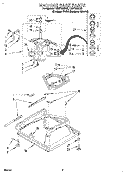 MACHINE BASE Diagram and Parts List for LSR7233BQ2  Whirlpool Washer