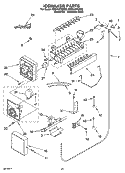 ICEMAKER PARTS Diagram and Parts List for KSSV42FMS02  KitchenAid Refrigerator