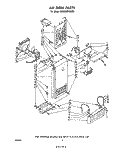 AIRFLOW Diagram and Parts List for ED26MM1LWR1  Whirlpool Refrigerator
