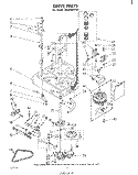 DRIVE Diagram and Parts List for LA3800XPW1  Whirlpool Washer