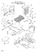 UNIT Diagram and Parts List for KSRP22KDAL00  KitchenAid Refrigerator