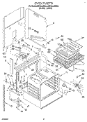 OVEN, LITERATURE Diagram and Parts List for KEDS200BBL1  KitchenAid Range