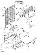 UNIT PARTS Diagram and Parts List for ET8WWKXKQ02  Whirlpool Refrigerator