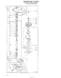 GEARCASE Diagram and Parts List for KAWE750VAL0  Whirlpool Washer