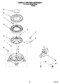 TRIPLE CROWN BURNER Diagram and Parts List for KDRS807SSS00  KitchenAid Range