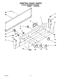 CONTROL PANEL, LIT/OPTIONAL Diagram and Parts List for RF4700XWW1  Whirlpool Range