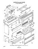 UPPER CHASSIS Diagram and Parts List for RM988PXVF3  Whirlpool Microwave Oven Combo