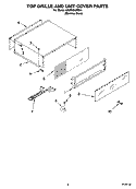 TOP GRILLE AND UNIT COVER PARTS Diagram and Parts List for KSSP48QMS01  KitchenAid Refrigerator