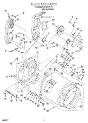 SECTION Diagram and Parts List for LGW8858HQ1  Whirlpool Dryer