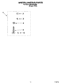 MISCELLANEOUS PARTS - OPTIONAL PARTS (NOT INCLUDED) Diagram and Parts List for 7MRAS8244MQ1  Roper Washer