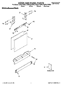 DOOR AND PANEL PARTS Diagram and Parts List for KUDK01TKBS0  KitchenAid Dishwasher