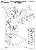TOP AND CONSOLE PARTS Diagram and Parts List for YMED5900TW0  Maytag Dryer