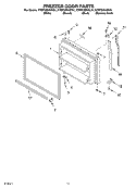 FREEZER DOOR PARTS Diagram and Parts List for KTRP22EKBL01  KitchenAid Refrigerator