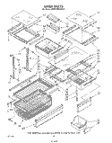 LINER Diagram and Parts List for KFRF19MSWHY1  KitchenAid Refrigerator