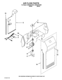 AIR FLOW PARTS Diagram and Parts List for ED5KVEXVB01  Whirlpool Refrigerator