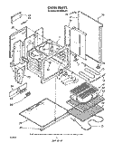 OVEN Diagram and Parts List for RF4900XLW3  Whirlpool Range