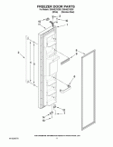 FREEZER DOOR PARTS Diagram and Parts List for ID5HHEXVQ00  Whirlpool Refrigerator