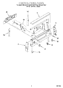 CONTROL PANEL Diagram and Parts List for KERH507YAL5  KitchenAid Range