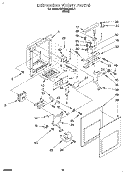 DISPENSER FRONT Diagram and Parts List for KSRB25QABL11  KitchenAid Refrigerator