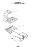 SHELF Diagram and Parts List for ET18JMXRWR3  Whirlpool Refrigerator