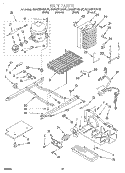 UNIT Diagram and Parts List for KSRS27FGAL00  KitchenAid Refrigerator