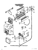 ICEMAKER, LIT/OPTIONAL Diagram and Parts List for 8ED25DQXXN00  Whirlpool Refrigerator