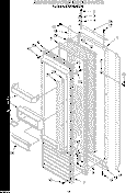 REFRIGERATOR DOOR Diagram and Parts List for KSSS36MBX01  KitchenAid Refrigerator