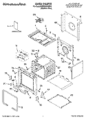 OVEN PARTS Diagram and Parts List for KDRP462LSS07  KitchenAid Range