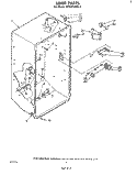 Part Location Diagram of 934694 Whirlpool Spacer, Evaporator (3)
