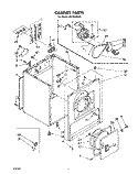 SECTION Diagram and Parts List for LE5700XSW0  Whirlpool Dryer