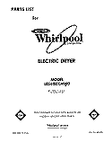 SECTION Diagram and Parts List for LE5600XMW0  Whirlpool Dryer