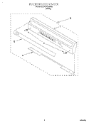 BACKGUARD Diagram and Parts List for FGP210EW2  Roper Range