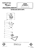 MOTOR AND DRIVE, LIT/OPTIONAL Diagram and Parts List for JJTF8500XLP2  Whirlpool Trash Compactor