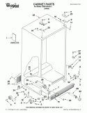 CABINET PARTS Diagram and Parts List for ED5FVAXWL01  Whirlpool Refrigerator