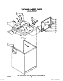 TOP AND CABINET, LITERATURE AND OPTIONAL Diagram and Parts List for LA6000XSW0  Whirlpool Washer