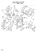 BULKHEAD Diagram and Parts List for RGL4622DL1  Roper Dryer