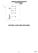 MISCELLANEOUS PARTS - OPTIONAL PARTS (NOT INCLUDED) Diagram and Parts List for 7MLBR6103MT1  Whirlpool Washer