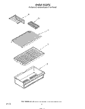 SHELF Diagram and Parts List for ET14JKXSW00  Whirlpool Refrigerator