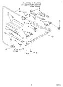 MANIFOLD Diagram and Parts List for SF3000EYN5  Whirlpool Range