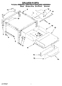 DRAWER PARTS Diagram and Parts List for KESS907SBB01  KitchenAid Range