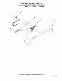 CONTROL PANEL PARTS Diagram and Parts List for KUDS50SVSS3  KitchenAid Dishwasher
