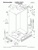 CABINET PARTS Diagram and Parts List for KSSC36QTS03  KitchenAid Refrigerator