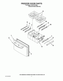 FREEZER DOOR PARTS Diagram and Parts List for KFIL27CXMS0  KitchenAid Refrigerator