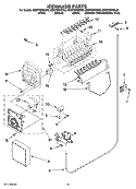 ICEMAKER PARTS, OPTIONAL PARTS (NOT INCLUDED) Diagram and Parts List for ED5FHEXSB03  Whirlpool Refrigerator